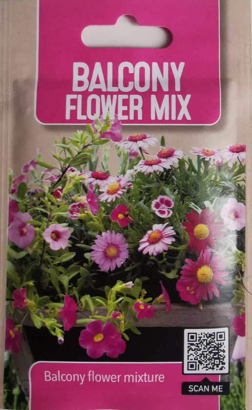 3 x Bloemenzaden |Zaadjes Bloemen | Planten Tuin | Eenjarige Bloeiers - Balcony Flowermix | Balkon Bloemenmix