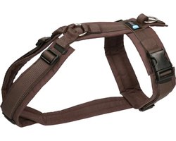 Annyx hondentuig hondentuigje Y-tuig- Bruin-gewatteerd-maat M- geschikt voor borstomtrek 62 tot 74cm