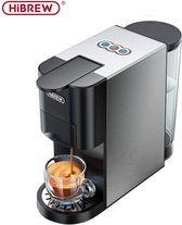 Cafetière multifonctionnelle HiBrew 5 en 1 – Dolce Gusto, Nespresso, dosettes d'espresso, Café moulu et Kcups – (couleur : Argent)