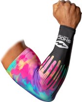 Shock Doctor Showtime Comp Arm Sleeve L Black Tie Dye Drip