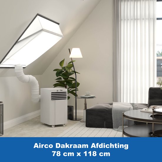 Airco Dakraam Afdichtkit 78×118 cm voor Velux MK06, Fakro M06, Mobiele Airco Raamafdichting