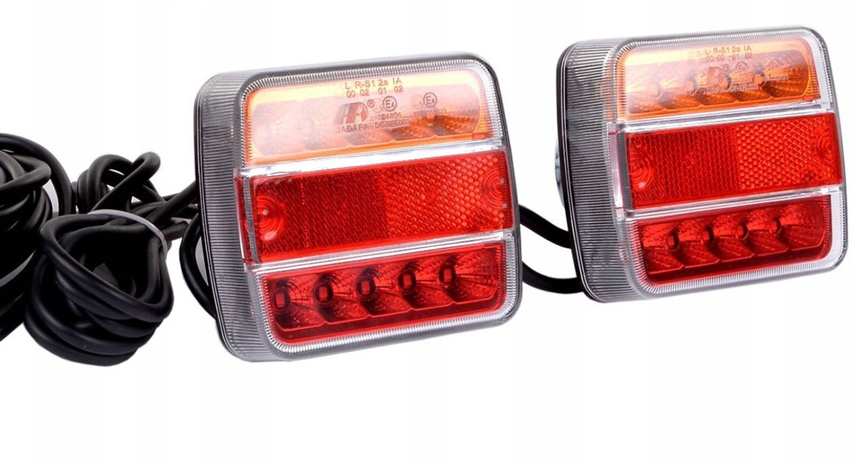 Tip-it - Led verlichtingsset magneet - Verlichtingsset aanhanger - Aanhangwagen verlichting - 12v