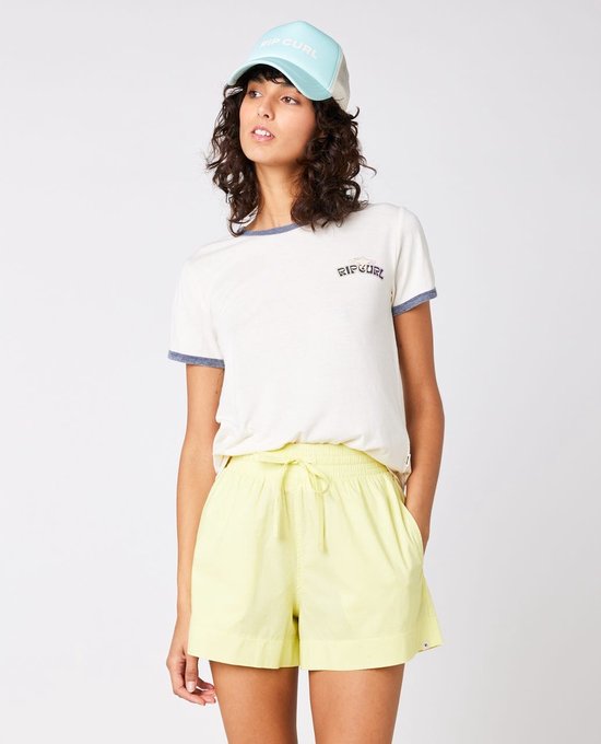 Rip Curl Ringer Neon Tee - Off White