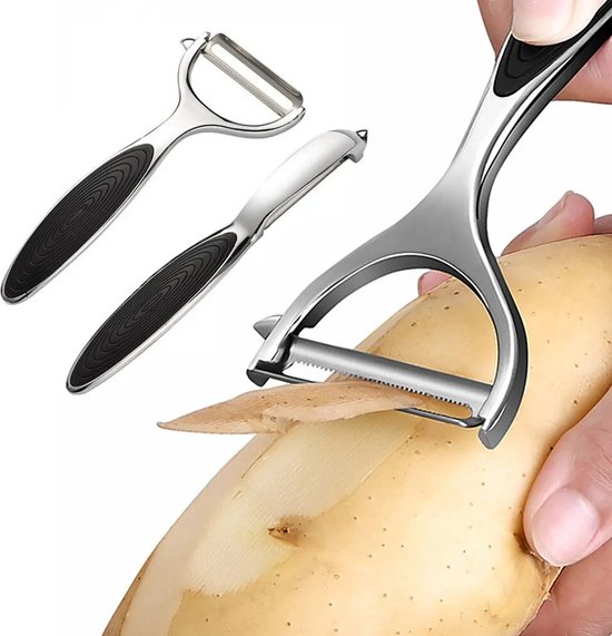 Roestvrijstalen Mes Schiller met Opbergdoos Multifunctionele Schiller
