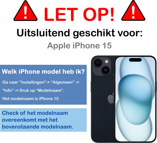 Coque pour iPhone 15, coque en Siliconen avec 2 films de protection d'écran – Coque pour iPhone 15 – Vert foncé