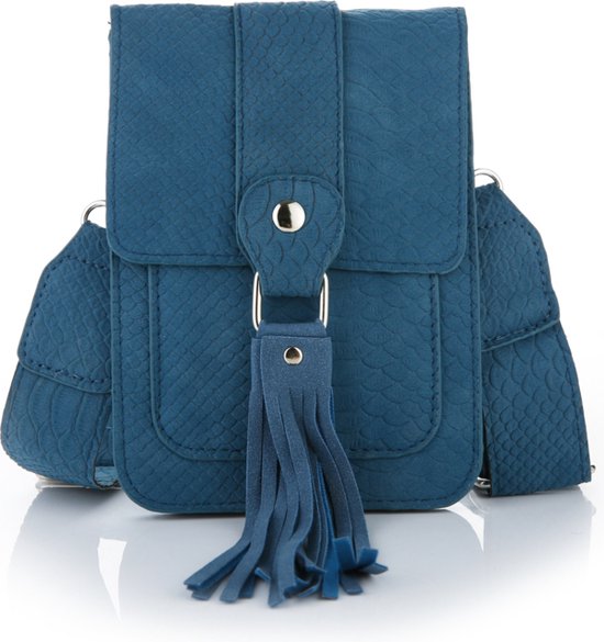 Telefoon- en schoudertasje BG540 blauw