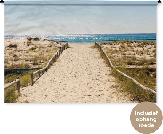 Wandkleed - Wanddoek - Zee - Zand - Australië - 180x120 cm - Wandtapijt