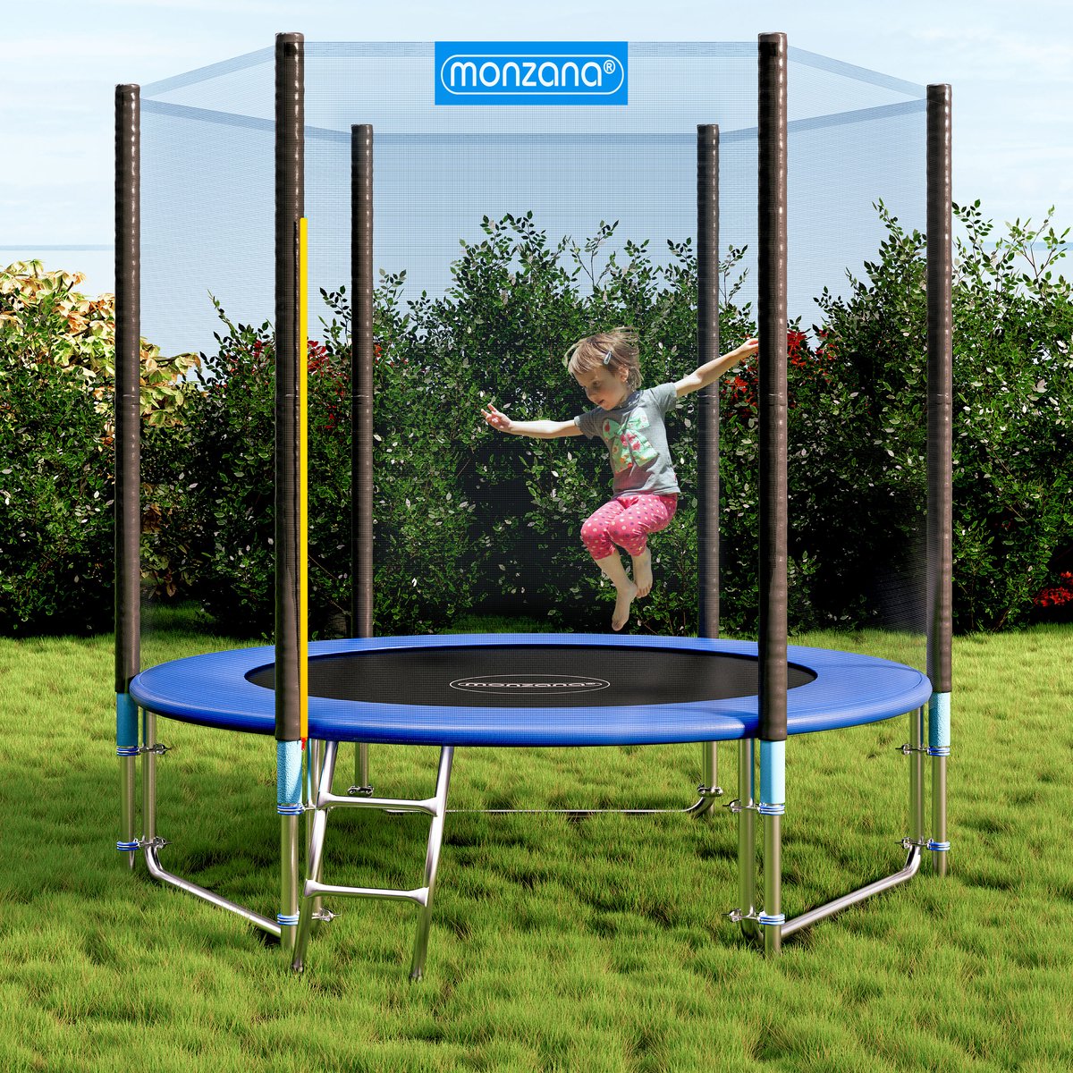 Monzana Trampoline Ø183 cm met Veiligheidsnet Ladder - Gecertificeerd – foto 2