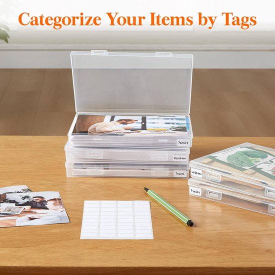 Novelinks Fotoaufbewahrungsbox mit 16 einzelnen Fotoschachteln, für