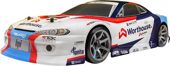 HPI Racing 1:10 RC auto Elektro Straatmodel RS4 Sport 3 Drift James Deane Nissan S15 Brushed 4WD RTR 2,4 GHz