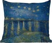 Buitenkussen - De Sterrennacht - Vincent van Gogh - 45x45 cm - Weerbestendig