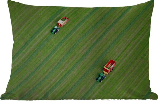 Buitenkussens - Tuin - Twee trekkers op een gras gebied - 50x30 cm