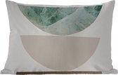 Buitenkussens - Tuin - Geometrische vormen - Minimalisme - Pastel - 50x30 cm