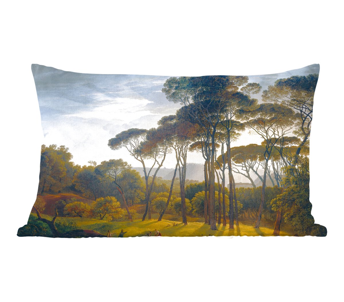 Sierkussens - Kussentjes Woonkamer - 50x30 cm - Italiaans landschap met parasoldennen - Ku
