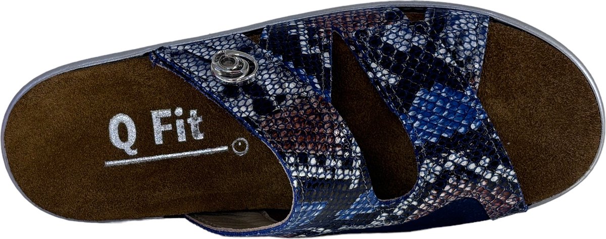 Q Fit Alicante slipper blauw stretch (Maat - 41, Kleur - Blauw)