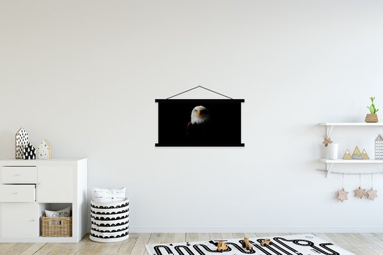 Affiche scolaire - Aigle - Vogel - Zwart - 90x45 cm - Lattes noires