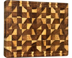 Luxe Houten Snijplank - Keuken Decoratief Snijplank Borrelplank - Broodplank - vleesplank - Hakblok - kaasplank - Tapasplank Tropisch Hardhout - Acacia Hout