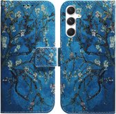 BookCover Hoes Etui geschikt voor Samsung Galaxy S24 PLUS - Amandelbloesem - Van Gogh