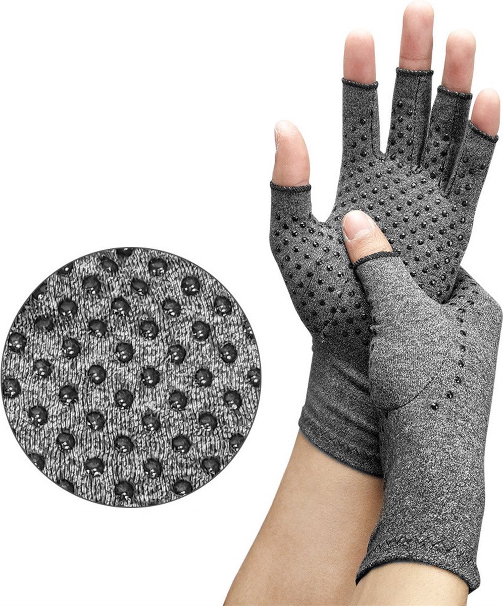 Goedkoopste Therapeutische handschoenen | Extensso® | Anti-Slip | Maat L | De enige echte | Compressie Handschoenen | 44 cotton, 44 polyester, 12 spandex