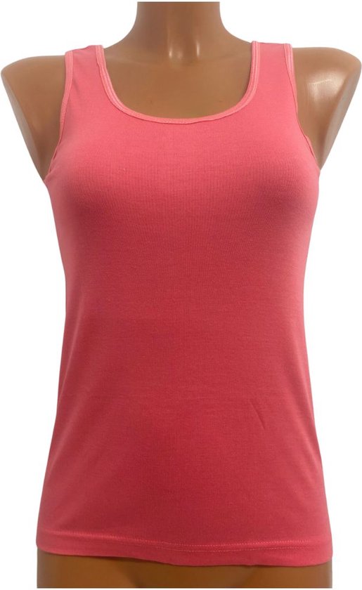 2 Pack Top kwaliteit dames hemd - 100% katoen - Roze - Maat M