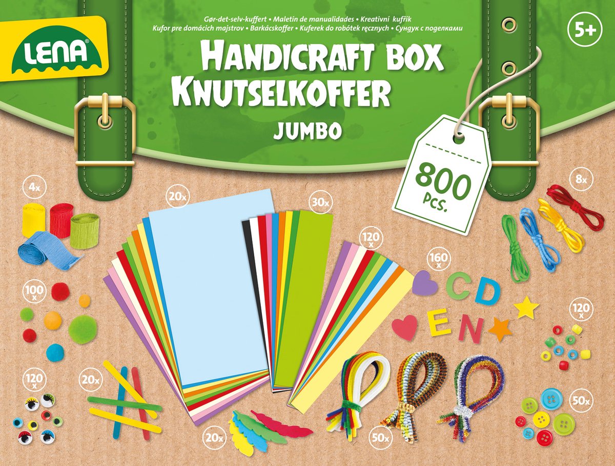 Lena - Jumbo Knutselkoffer - 800 onderdelen - Hobbypakket — afbeelding 6