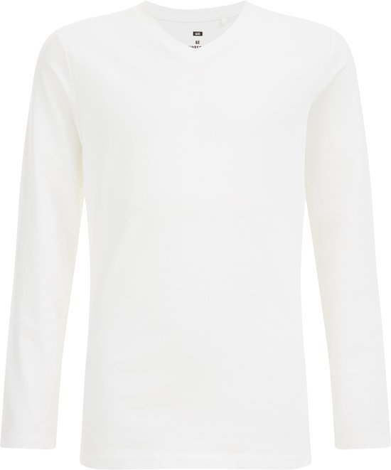 WE Fashion Jongens basic T-shirt met V-hals