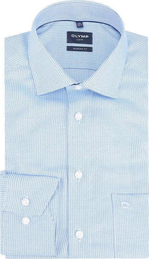 Olymp Business chemise manches longues Blauw 1228/54 Chemises 122854/11