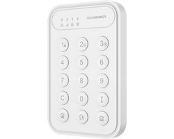 RoomBanker Keypad KP1 – Ondersteunt inschakelen met één klik zonder wachtwoord en alarmering met één klik (paniekalarm, brandalarm, medisch alarm) – Moet werken met RoomBanker PICO of Station hub.