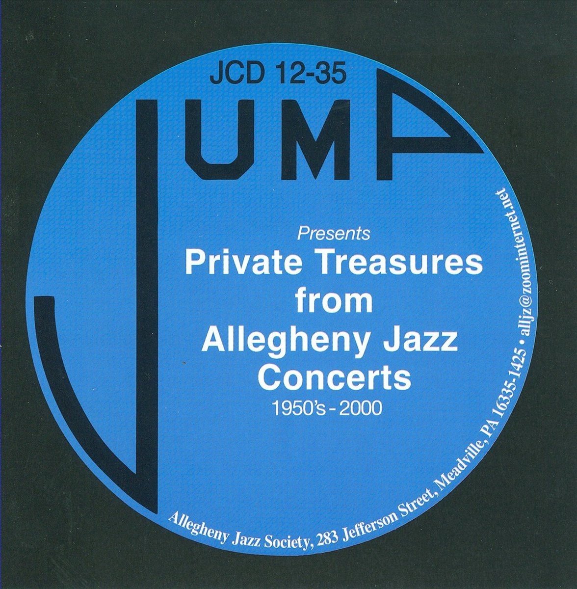 Various Artists - Presents Private Treasures From Allegheny Jazz Concerts 1950's-2000 (CD)