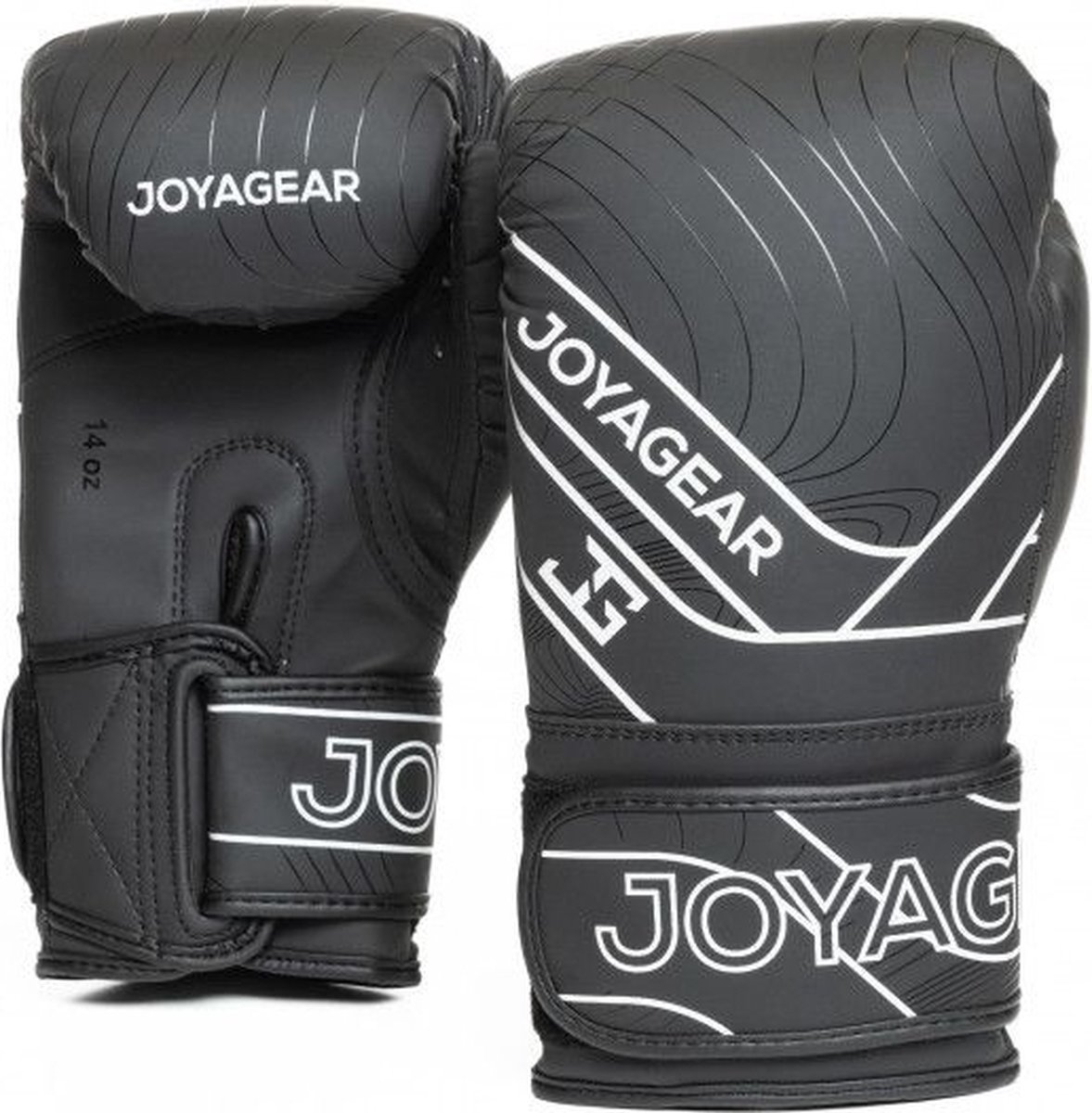 Joya Essential - PU Bokshandschoenen - Zwart met Wit (Beschikbaar in verschillende maten)