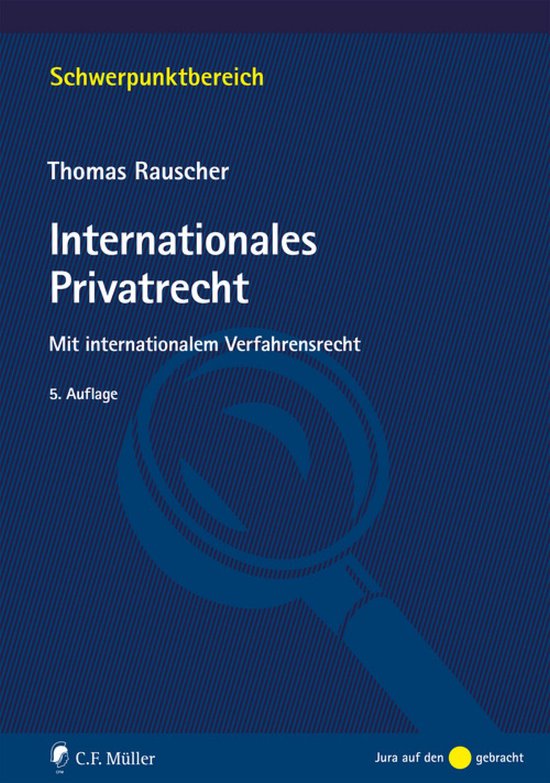 Schwerpunktbereich - Internationales Privatrecht - cover