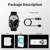 Colmi C61 Smartwatch 1.9 Inch Full Screen Bluetooth Bellen Hartslag Sleep Monitor 100 + Sport Modellen Smart Horloge Voor mannen Vrouwen