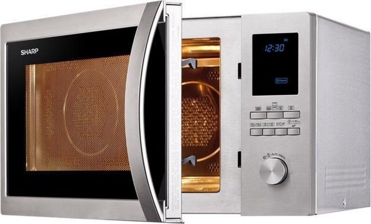 Sharp R-982 STWE - Combi-magnetron - vrijstaand - RVS — afbeelding 2