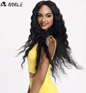 Perruque Lace Front Wig synthétique Noble, Cheveux de Bébé , longue et ondulée, 30 pouces, Cheveux Lace Front Wig ombrée Blonde pour femmes, perruque de Cosplay