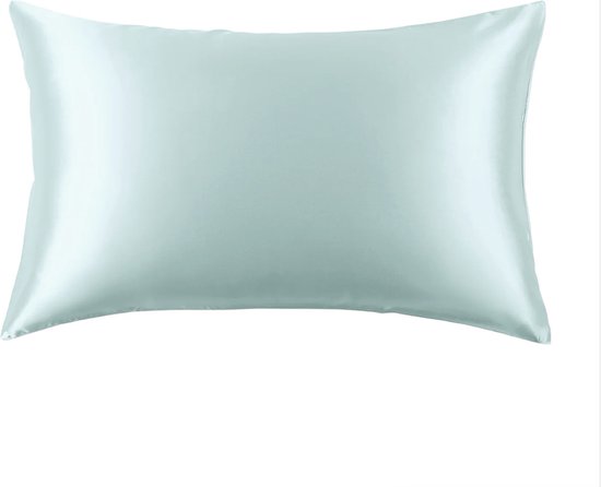 Silkmood zijden kussensloop, 100% zijde 22 momme (600 draadtelling), 65x65cm, Ochtendblauw