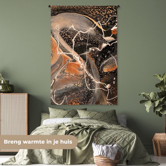 Tenture murale - Toile murale - Peinture - Abstrait - Moulage Acryl - 120x180 cm - Tapisserie