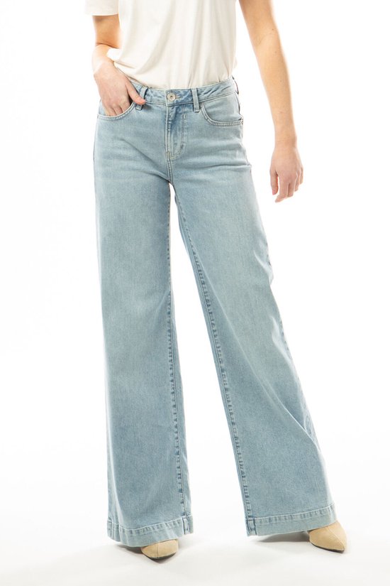 GARCIA Celia Wide Dames Wide Fit Jeans Blauw - Maat W32 X L32