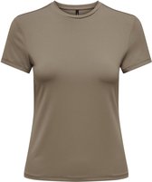 Only T-shirt Onlea S/s Top O-neck Jrs Noos 15331595 Walnut Dames Maat - S