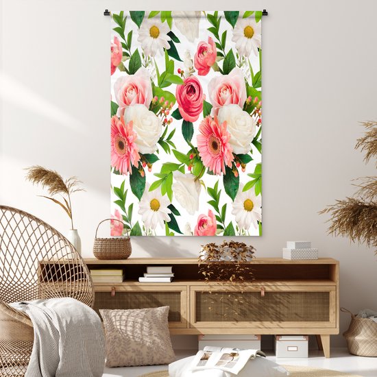 Tapisserie - Tapisserie - Fleurs - Motifs - Roses - 90x135 cm - Tapisserie