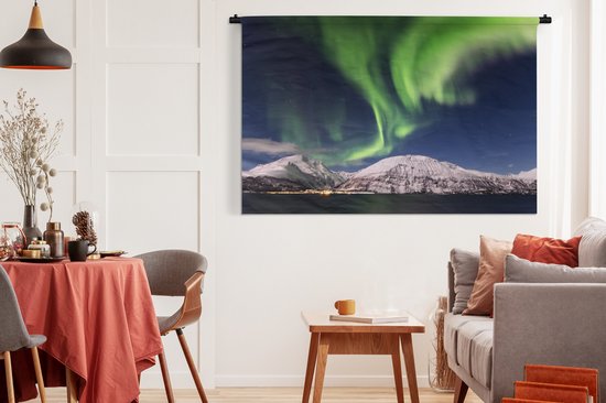 Tapisserie - Aurores boréales - Paysage - Norvège - 180x120 cm - Tapisserie