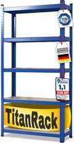 karatcommercial Stellingkast - Opbergrek - Grizzly - Blauw - 220 x 90 x 45 cm
