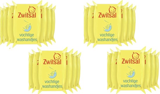 Zwitsal Goedemorgen Baby Vochtige Washandjes voor een frisse start van de dag - 24 x 20 stuks - Voordeelverpakking