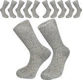 Noorse Sokken - Wollen Sokken - 6 paar - Maat 43/46 - Flexibele Boord - Verstevigde zool