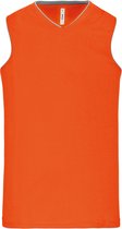 SportSportshirt Dames XXL Proact V-hals Mouwloos Orange 100% Polyester