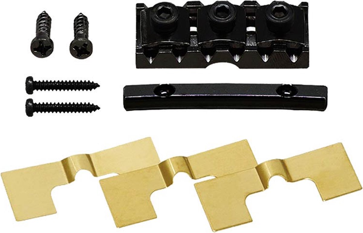 Gotoh FGR-2B Locking Nut - 41mm Breedte, 34mm Snaarafstand, Zwart