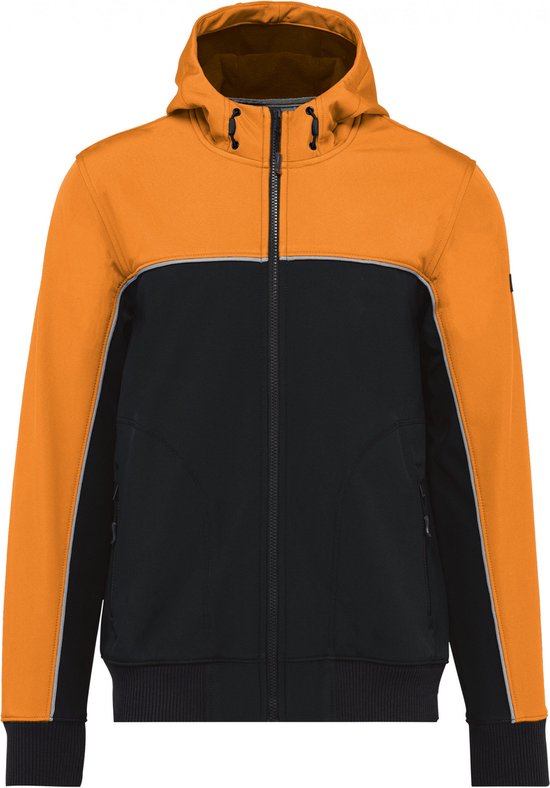 Jas Unisex 5XL WK. Designed To Work Lange mouw Black / Orange 96% Polyester, 4% Elasthan
