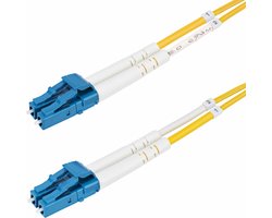 StarTech.com 15m LC naar LC (UPC) OS2 Single Mode Duplex Glasvezel Kabel, 9/125µm, Laser Optimized, 100G, Flexibel Buigen, Low Insertion Loss, LSZH Fiber Patchkabel