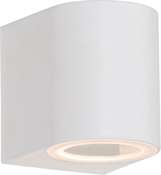 QAZQA baleno - Moderne Wandlamp voor buiten - 1 lichts - L 6.8 cm - Wit - Buitenverlichting