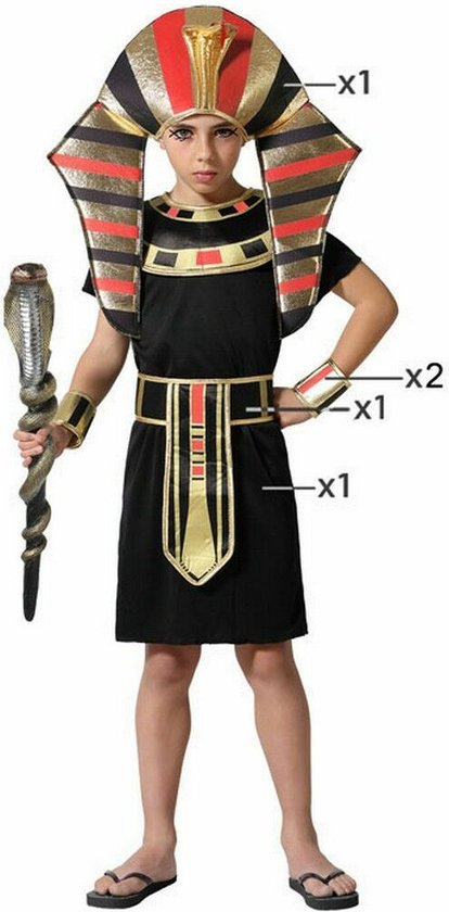Kostuum Egyptische Koning Multicolour - 5-6 Jaar