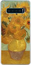 Geschikt voor Samsung Galaxy S10 Lite hoesje - Zonnebloemen - Vincent van Gogh - Siliconen Telefoonhoesje